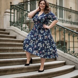 Preston & York Blue Floral Maxi Dress